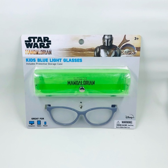 Blue Light Glasses Star Wars The Mandalorian Kids with Baby Yoda with Case NIP - Picture 1 of 2